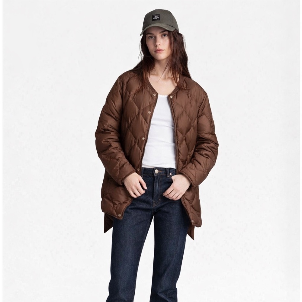 rag & bone Rudy Quilted Liner Jacket Brown XXS NWT - Picture 2 of 13